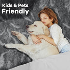 Noahas Large Fluffy 5x8 Area Rugs for Living Room Bedroom,Thick Shag Grey Throw Rug,Big Soft Shaggy Bedside Non-Slip Plush Dorm Nursery Kids Carpet