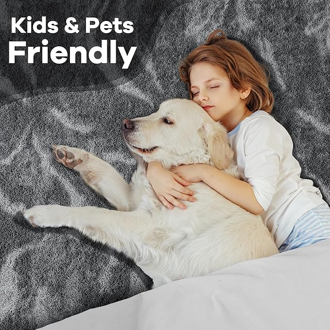 Noahas Large Fluffy 5x8 Area Rugs for Living Room Bedroom,Thick Shag Grey Throw Rug,Big Soft Shaggy Bedside Non-Slip Plush Dorm Nursery Kids Carpet