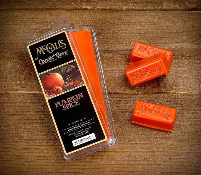 McCall’s Candles | Apple Spice | Scented Wax Melt | Warm Baked Apple, Nutmeg & Cinnamon | 6-Piece Break-Apart Bar | 12–24 Hours Per Wedge | Poured in the USA | 5.5 oz