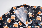 Hupohoi Unisex Girls Boys Kids Pajama Sets Button Down Satin Sleepwear Nighty 3PCS Silky Lounge Sets Nightwear