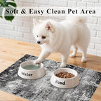 2x3 Washable Entryway Rug – Non-Slip Modern Abstract Neutral Small Throw Area Rug for Kitchen, Bedroom – Soft Low Pile Thin Indoor Door Mat（Black Grey,2x3）