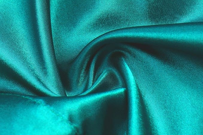 Women's Pure Color Satin Kimono Robe Short Bridesmaids Robe Dressing Gown