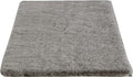 Home-Complete Faux Fur Bath Mat – 21x34-Inch Nonslip Jacquard Faux Fur Rug for Washable Rug Bathroom or Kitchen, Gray