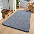 Keeko Soft 2x4 Small Runner Rug, Bedside Rugs for Bedroom Indoor Runner Hallway Carpets Non Slip Living Room Area Throw Rugs Memory Foam Laundry Room Rug for Teen Kids Boys Dorm Room Decor Blue
