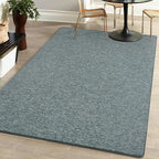 Keeko 5x8 Area Rugs for Living Room, Soft Modern Memory Foam Bedroom Rug Washable Indoor Rug Low Pile Minimalist Non-Slip Carpet Big Rugs for Kids Nursery Room Home Decor Grey and Green