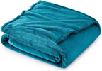 Bedsure GentleSoft Fleece Blanket Twin Size Teal - 300GSM Lightweight Plush Fuzzy Cozy Soft Warm Blanket for Bed, Sofa, Couch, Travel, Camping, 60x80 inches