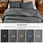 Bedsure King Quilt - Dark Grey Bedspread King Size & Lightweight Comforter, Modern Coverlet with Mandala Pattern, Ultra Soft All-Season Bedding, 106 x 96 Inches | Stitch-Free Quilting, Ultra Soft, Lightweight, Machine Washable, Pet-Friendly