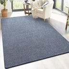 Keeko 5x8 Area Rugs for Living Room, Soft Modern Memory Foam Bedroom Rug Washable Indoor Rug Low Pile Minimalist Non-Slip Carpet Big Rugs for Kids Nursery Room Home Decor Blue and White