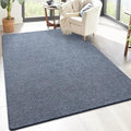 Keeko 4x6 Area Rugs for Living Room, Soft Modern Memory Foam Bedroom Rug Washable Indoor Rug Low Pile Minimalist Non Slip Carpet for Kids Nursery Dorm Room Home Decor Blue and White