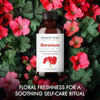 Majestic Pure Essential Oil with Glass Dropper - 100% Pure and Natural - Essential Oils for Diffuser, Aromatherapy, Soap and Candle Making, Geranium Essential Oil, Geranium Oil, 1 Fl Oz (Pack of 2)