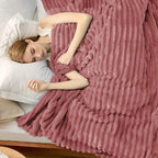 Bedsure GentleSoft Dusty Pink Fleece King Blanket for Couch - Super Soft Cozy Blankets for Women, Cute Small Blanket for Girls, 108x90 Inches