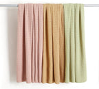 Amazon Basics Chunky Cable Knit Throw Blanket for Couch, Sofa, Bed, Lightweight Soft Cozy, 50" x 60", Dusty Rose