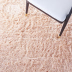 SAFAVIEH Faux Sheep Skin Collection 2' x 3' Light Pink FSS115U Silken Glam 2.35-inch Thick Accent Rug