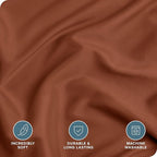 Bare Home Bedding Duvet Cover Extra Long Size - Premium 1800 Super Soft Collection - Lightweight, Cooling - Soft Breathable Bedding Duvet Cover (Twin/Twin XL, Terracotta)