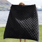 Bedsure GentleSoft Black Throw Blanket for Couch - Checkered Fleece Blankets Gifts for Kids Girls, Cute Soft Cozy Throw for Bedroom Home Decor Gifts, 50x60 Inches