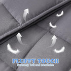 HOSUKKO Weighted Blanket - 3 lbs Grey Heavy Blanket - Small Size Breathable Blanket(20 * 30 inches, 3 lbs)