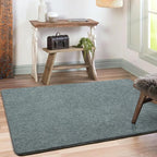 Keeko Soft Rugs for Bedroom, 3x5 Living Room Area Rug Washable Memory Foam Small Entryway Throw Rugs Low Pile Minimalist Non Slip Bedside Rug Carpet for Kids Nursery Dorm Room Decor Grey