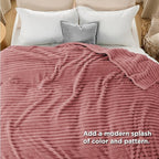 Bedsure GentleSoft Dusty Pink California King Size Blanket for Bed - Cozy Soft Blankets for Women, Cute Small Fleece Throws for Girls, Birthday Gifts for Women, 102x96 Inches