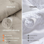 Bedsure Quilts Queen Size - Taupe Bedspread Queen Size & Lightweight Comforter, Modern Farmhouse Coverlet with Clover Pattern, Ultra Soft All-Season Bedding, 90 x 96 Inches | Stitch-Free Quilting, Ultra Soft, Lightweight, Machine Washable, Pet-Friendly