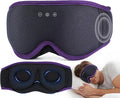 MUSICOZY Sleep Mask with Bluetooth Headphones, 3D Wireless Sleeping Eye Masks, Bluetooth Eye Masks 14-Hour Playtime, Ultra-Soft Breathable, Perfect for Side Sleepers, Women Men(Royal Purple)