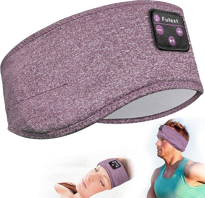 Sleep Headphones Bluetooth Sports Headband, Wireless Sports Headband Headphones with Ultra-Thin HD Stereo Speakers Perfect for Workout,Jogging,Yoga,Insomnia,Side Sleepers,Air Travel,Meditation