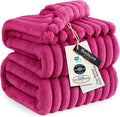 Bedsure GentleSoft Hot Pink Full Blanket for Bed - Cozy Soft Blankets for Women, Cute Large Throws for Girls, 84x90 Inches