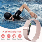 Sleep Tracker, Activity & Fitness Trackers | Health Smart Bracelet 24/7 Heart Rate | Step & Calorie Counter | IP68 Waterproof Smart Tracker, Valentine’s Day Gifts for Women, Family & Friends