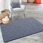 Keeko Soft Rugs for Bedroom, 3x5 Living Room Area Rug Washable Memory Foam Small Entryway Throw Rugs Low Pile Minimalist Non Slip Bedside Rug Carpet for Kids Nursery Dorm Room Decor Blue