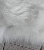 LAMBZY Bear Skin Rug Super Soft Fluffy Faux Fur for Bedroom Floor Sofa Living Room High-Density Plush Shaggy Carpet Sofa Cover Bedside Sheepskin Rug (5'x7', White)