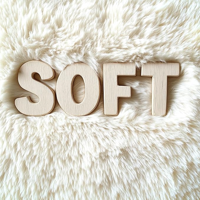 OLANLY 6x10 Machine Washable Large Area Rugs for Living Room, Bedroom, Soft Fluffy Shaggy Bedside Rug, Indoor Floor Carpet for Kids Girls and Boys, Dorms, Nursery, Home Decor Aesthetic, Ivory
