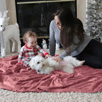 Bedsure GentleSoft Fleece Throw Blanket for Couch Dusty Rose - Lightweight Plush Fuzzy Cozy Soft Blankets and Throws for Sofa, 50x70 inches