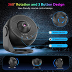 Galaxy Projector for Bedroom, HD Image Star Projector Galaxy Light Adjustable Knob, 13 Film Discs Planetarium Projector for Kids, 360° Rotating 1/2h Timer Simple 3-Button Control