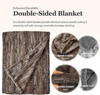 MHD l [Made in Korea] Premium Faux Fur Throw Blanket :Luxury Double-Sided 15mm Microfiber Blanket, 800 GSM :Dark Brown, 60" x 79"