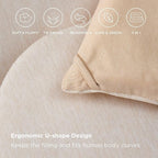 Bedsure Full Comforter Set - Cooling and Warm Bed Set, Beige Reversible Bedding for All Season, 3 Pieces, 1 Full Size Comforter (82"x88") and 2 Pillow Cases (20"x26")