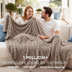 Bedsure GentleSoft Light Brown Full Blanket for Couch - Cozy Soft Blankets for Women, Cute Small Fleece Throws for Girls, Birthday Gifts for Women Decor Gifts for Mom, 84x90 Inches