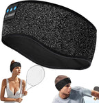 LC-dolida Sleep Headphones Wireless Bluetooth Headband Headphones for Sleeping Music Band Cozy Sleep Mask with Thin HD Stereo Speakers Perfect for Side Sleepers(Taupe)