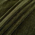 Chenille Throw Blanket for Couch with Tassels,50"X60" Soft Cozy Lightweight Knitted Boho Decorative Blankets for Bed and Sofa,Olive Green