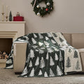 WDCOZY Christmas Throw Blanket Christmas Tree Reversible Super Soft Knitted Couch Bed Sofa Microfiber Chenille Luxurious Home Decor Warm Cozy Comfy Lightweight Holiday Blanket Winter 50x60 Green