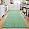 Keeko 2x6 Sage Green Area Rugs for Bedroom, Soft Modern Living Room Rug Indoor Non Slip Low Pile Washable Rug Memory Foam Carpets Throw Rugs for Kids Nursery Classroom Dorm Room Decorr