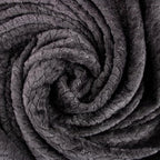 Waffle Knit Textured Throw Blanket Soft for Couch, Sofa, Twin Bed, Kids, Adults, 50” x 60” Chenille Knit Blanket, Boho Throw Blanket for Home Decor 250 GSM (Slate Grey)