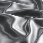 BEDELITE Satin Body Pillow Cover, Super Soft and Cooling Body Pillow Pillowcase for Hair and Skin, Breathable Silky Full Long Pillowcase Cover(20"x54", Dark Grey)