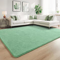 Keeko 4x6 Sage Green Area Rugs for Bedroom, Soft Modern Living Room Rug Indoor Non Slip Low Pile Washable Rug Fluffy Fuzzy Memory Foam Carpets Throw Rugs for Kids Nursery Classroom Dorm Room Decor