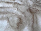 LAMBZY Bear Skin Rug Super Soft Fluffy Faux Fur for Bedroom Floor Sofa Living Room High-Density Plush Shaggy Carpet Sofa Cover Bedside Sheepskin Rug (5'x7', White/Brown)