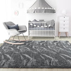 Noahas Large Fluffy 5x8 Area Rugs for Living Room Bedroom,Thick Shag Grey Throw Rug,Big Soft Shaggy Bedside Non-Slip Plush Dorm Nursery Kids Carpet