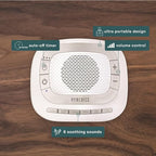 Homedics SoundSleep Rejuvenate White Noise Sleep Machine, Small Travel Sound Machine with 6 Relaxing Nature Sounds, Portable Sound Therapy for Home, Office, Nursery, Auto-Off Timer, By Homedics