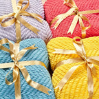 Chanasya Premium Textured Knit Throw Blanket with Tassels - Soft, Cozy Blanket for Couch, Bed, Living Room - 50" x 65” - Azalea