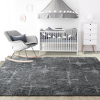 Noahas Large Fluffy 5x8 Area Rugs for Living Room Bedroom,Soft Grey Thick Shag Throw Rug,Big Shaggy Bedside Non-Slip Plush Dorm Nursery Kids Carpet