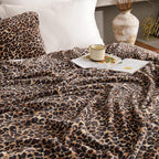 BEDELITE Fleece Blanke for Couch & Bed Leopard Print Throw Blanket – Soft Cheetah Blanket, Cozy Lightweight Fleece Animal Print Throw, 60"x 80", Brown