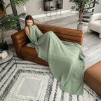 Comfy Cubs Muslin Blanket for Adults Twin 90" x 66" - 6 Layer Soft, Breathable & Lightweight Muslin Adult Blanket - Machine Washable & Designed in The US Bedding for All Seasons - Sage