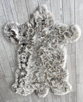 LAMBZY Bear Skin Rug Super Soft Fluffy Faux Fur for Bedroom Floor Sofa Living Room High-Density Plush Shaggy Carpet Sofa Cover Bedside Sheepskin Rug (6'x9', Brown/Beige)